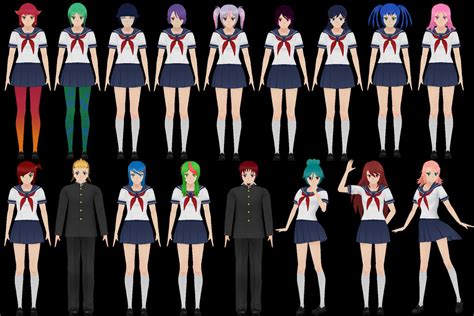 yandere sim custom hair|yandere sim custom hair models.